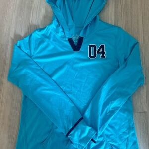Justice Blue Hooded Jacket
